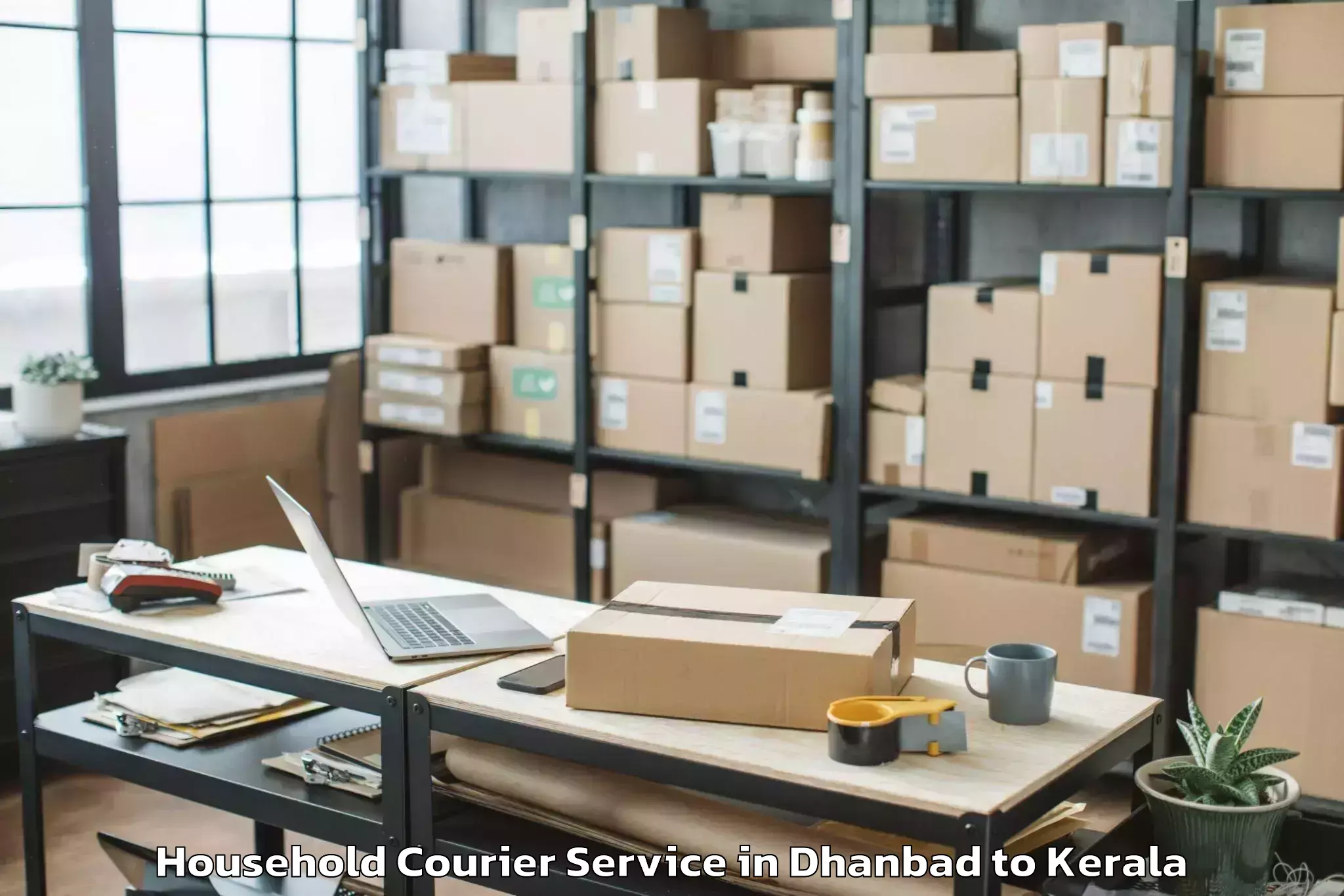 Hassle-Free Dhanbad to Iringal Household Courier